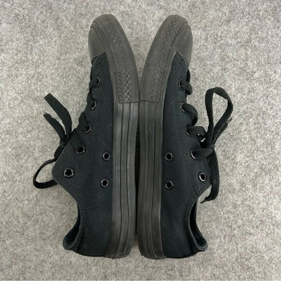 Converse Classic Monochrome Junior Black Low Top Sneakers US Size 3 - Picture 8 of 12